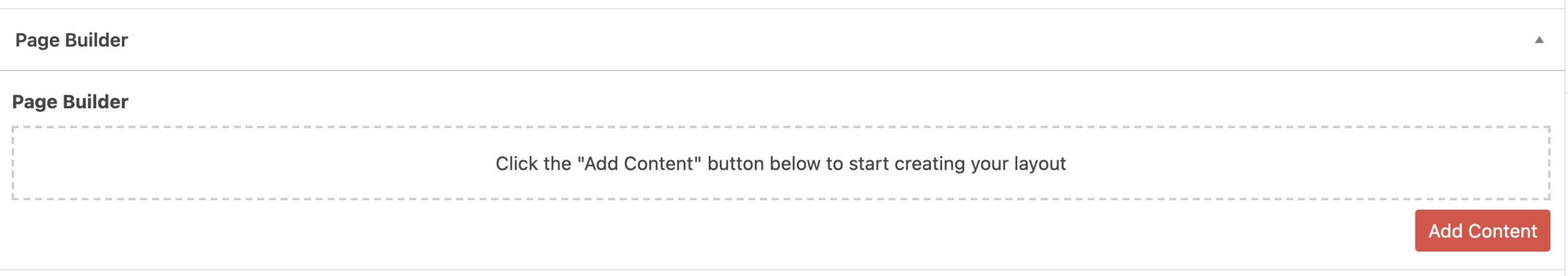 An example of the admin dashboard when using WordPress website designer content blocks.