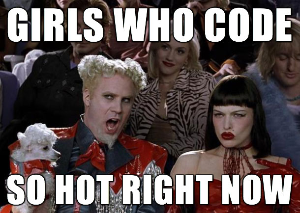 Female coder so hot right now